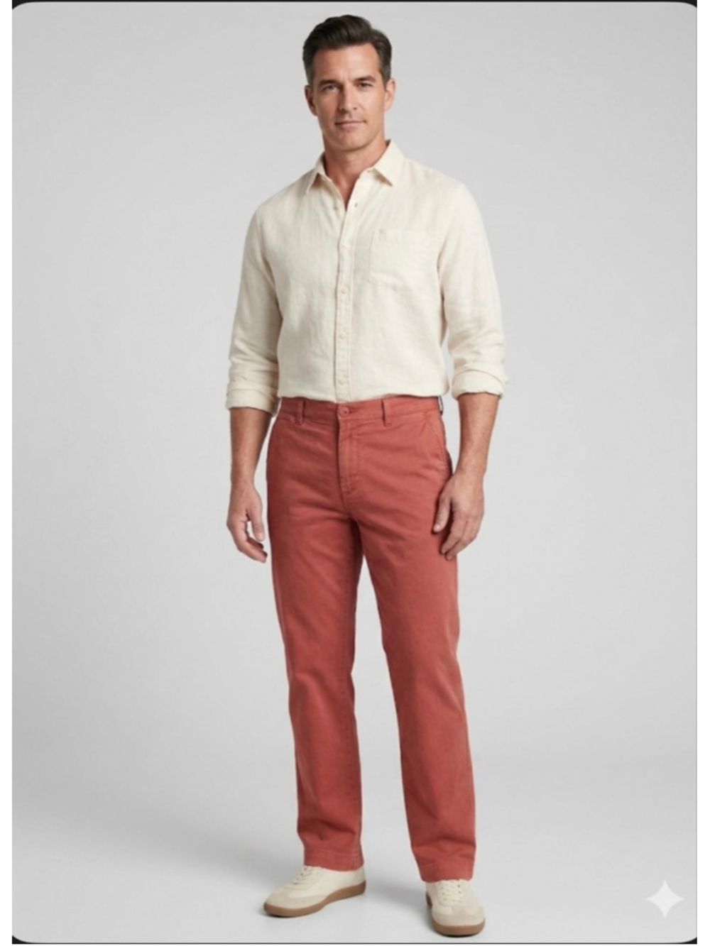 Men's J.Crew Red Chinos & Khakis Waist 34 x 32
